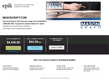 Tablet Screenshot of masoncraft.com